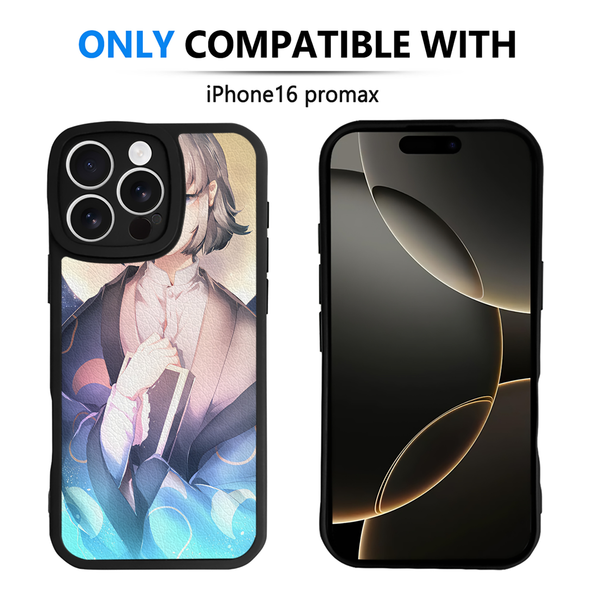 （画像用） 文豪ストレイドッグス Bungo Stray Dogs 【iPhone 16シリーズ対応】シリコンスマホケース（レザー調） 材質：シリコン